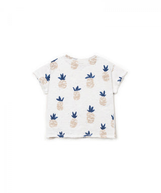 T-Shirt Weiss mit Ananasprint von Play Up