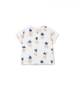 T-Shirt Weiss mit Ananasprint von Play Up