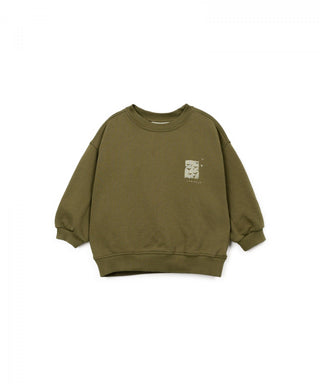 Sweater Sew Grün mit Print von Play Up
