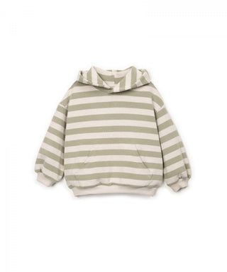 Hoodie Beige-Grün gestreift von Play Up