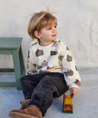 Baby Sweater Beige mit Feigenprint von Play Up