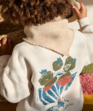 Pullover Sketches Beige mit Rückenprint von Play Up