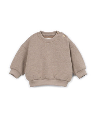 Baby Fleece Pullover Drawing Braun von Play Up