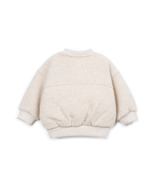 Baby Fleece Pullover Sketches Beige von Play Up