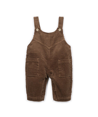 Baby Cord Latzhose Tufting Braun von Play Up