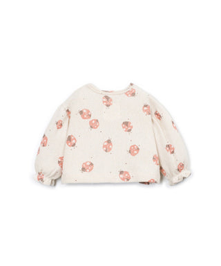 Baby Sweater Beige mit Maienkäferprint von Play Up