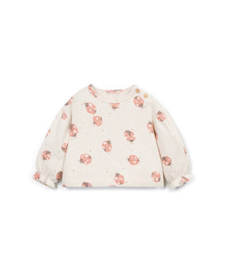 Baby Sweater Beige mit Maienkäferprint von Play Up