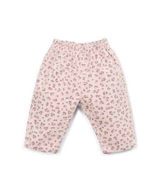 Baby Hose Leo Embroidery Rosa von Play Up