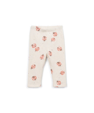 Baby Leggings Sketsches Beige mit Maienkäferprint von Play Up
