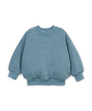 Fleece Pullover Cyanotype Blau von Play Up
