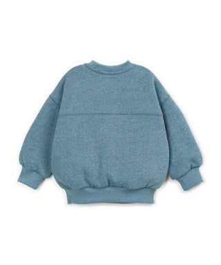 Fleece Pullover Cyanotype Blau von Play Up