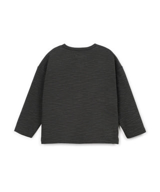 Langarm Rib Shirt Scissor Schwarz meliert von Play Up