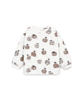 Langarm Shirt Scale Beige mit Granatapfelprint von Play Up