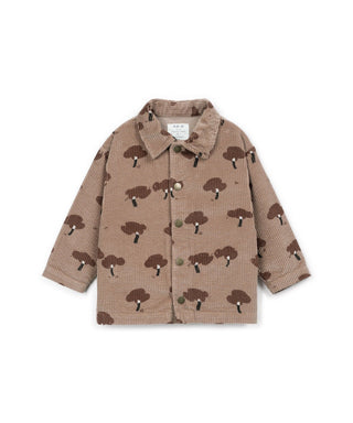 Cord Hemd für Kinder Drawing Braun mit Baumprint von Play Up