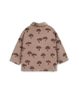 Cord Hemd für Kinder Drawing Braun mit Baumprint von Play Up
