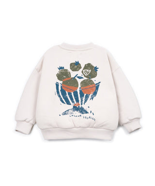 Pullover Sketches Beige mit Rückenprint von Play Up