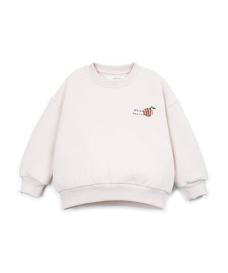 Pullover Sketches Beige mit Rückenprint von Play Up