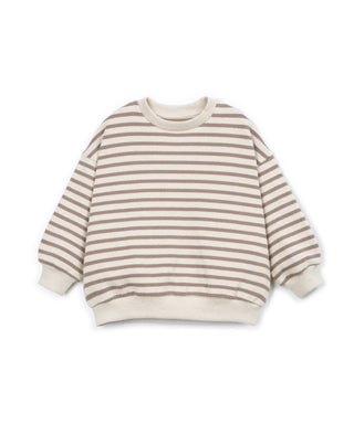Pullover Drawing Beige-Grau gestreift von Play Up