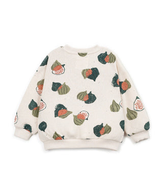 Sweater für Kinder Beige mit Feigenprint von Play Up