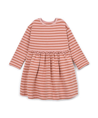 Baumwoll Kleid Tapestry Rosa gestreift von Play Up