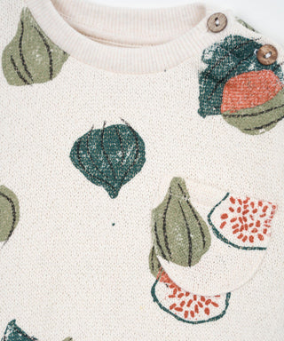 Baby Sweater Beige mit Feigenprint von Play Up