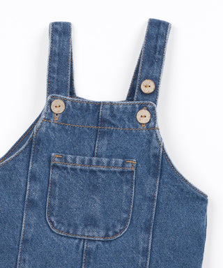 Baby Jeans Latzhose Blue Denim Blau von Play Up