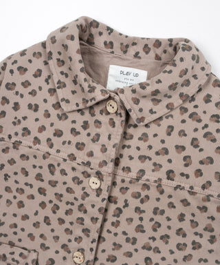 Jeansjacke Leo Drawing Braun für Kinder von Play Up