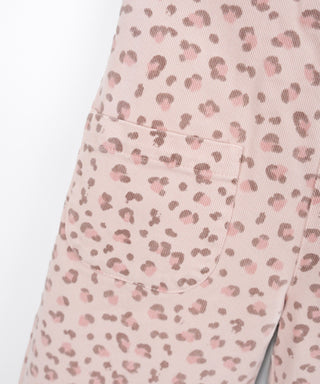 Latzhose für Kinder Leo Embroidery Rosa von Play Up