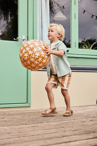 Polo T-Shirt Hemd Green Milieu Grün mit Rückenprint von Daily7Kids