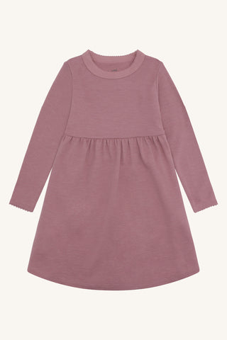 Merinowolle-Bambus Kleid Kana Pale Mauve von Hust & Claire