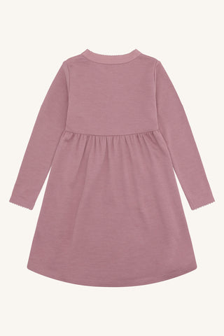 Merinowolle-Bambus Kleid Kana Pale Mauve von Hust & Claire