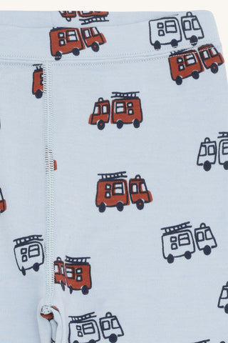 Merinowolle-Bambus Hose Laki Firetruck Hellblau von Hust & Claire