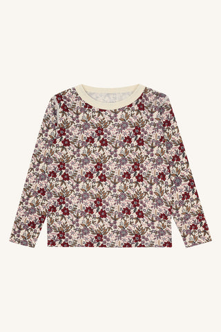 Merinowolle-Bambus Langarm-Shirt Abba Flor Off White von Hust & Claire