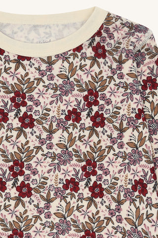 Merinowolle-Bambus Langarm-Shirt Abba Flor Off White von Hust & Claire