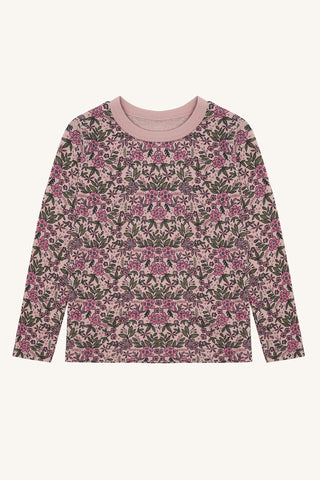 Merinowolle-Bambus Langarm-Shirt Abba Flor Adobe Rose von Hust & Claire