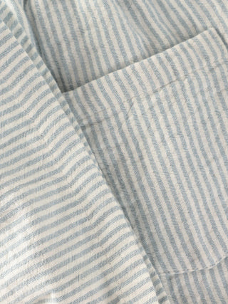 Musselin-Shorts Citadel Hellblau gestreift von En Fant