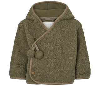 Teddy Jacke Jojo Olivegrün für Kleinkinder von MarMar Copenhagen