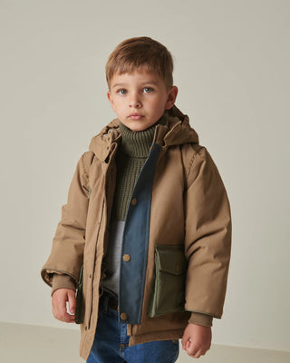 Winterjacke Omas Wallnussbraun für Kinder von MarMar Copenhagen