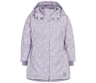 Winterjacke Olga Lila mit feinem Einhornprint für Kinder von MarMar Copenhagen