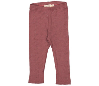 Merinowolle Leggings Weinrot von MarMar Copenhagen