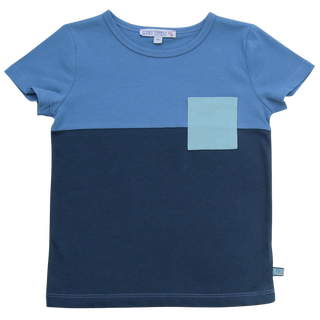 T-Shirt mit Colourblocking in Blau von Enfant Terrible