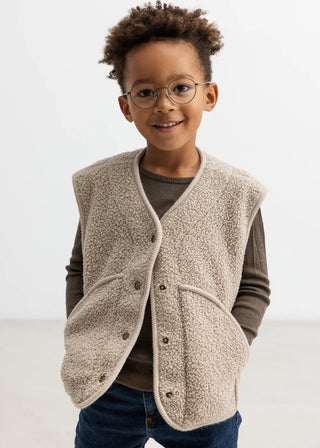 Teddy Gilet Jolly Oyster Grey von MarMar Copenhagen
