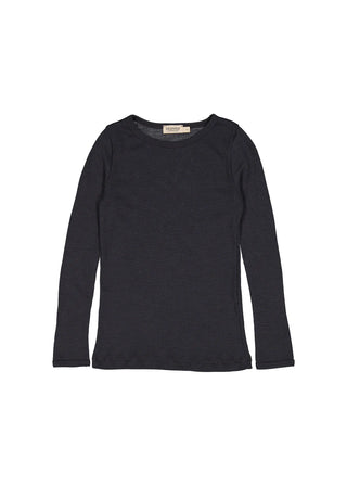 Merinowolle Rib Shirt Tamra Night Blau von MarMar Copenhagen