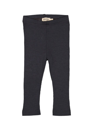 Merinowolle Rib Leggings Night Blau von MarMar Copenhagen