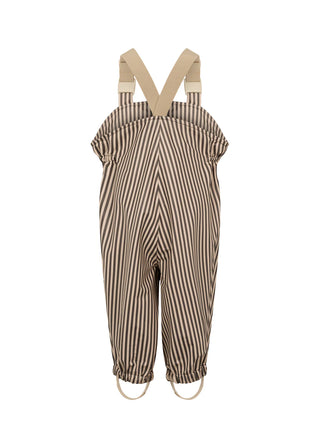 Set Regenjacke mit Regenhose Oddy Brown Stripe von MarMar Copenhagen