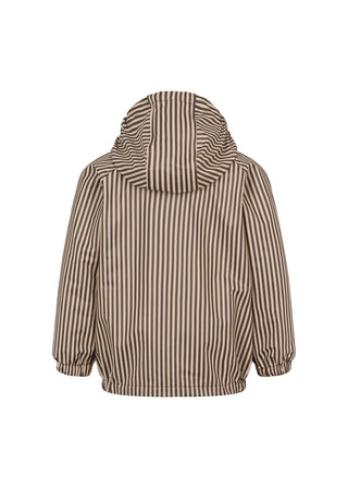 Set Regenjacke mit Regenhose Oddy Brown Stripe von MarMar Copenhagen