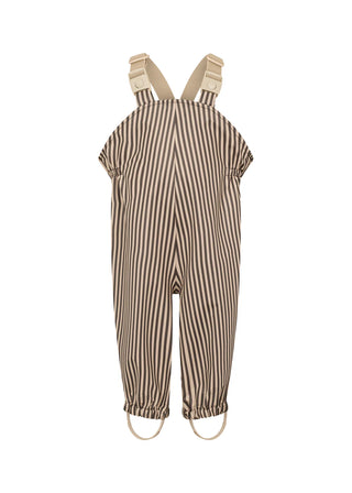 Set Regenjacke mit Regenhose Oddy Brown Stripe von MarMar Copenhagen
