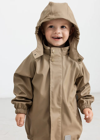 Set Regenjacke mit Regenhose Sepia Brown von MarMar Copenhagen