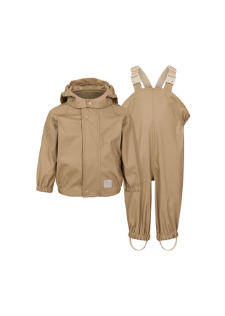 Set Regenjacke mit Regenhose Sepia Brown von MarMar Copenhagen