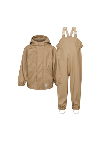 Set Regenjacke mit Regenhose Sepia Brown von MarMar Copenhagen